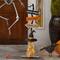 Glitzhome® 42" Lighted Halloween Witch's Broom Porch Décor with Timer